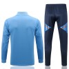 Sudadera De Entrenamiento Trajes Manchester United 2022-23 Azul Claro - Hombre